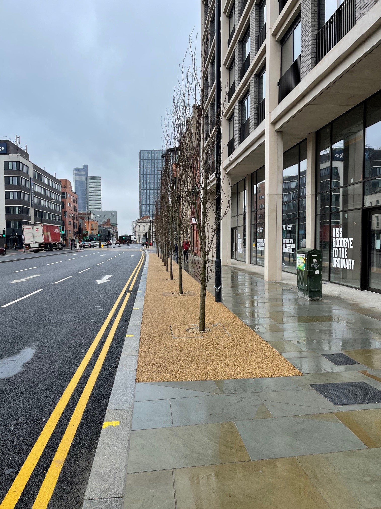 Green-tree soil used in prestigious Manchester ring road planting scheme